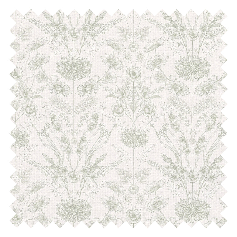Grace Fabric in Sage on Windsor Cream