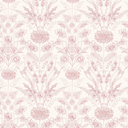 Grace Wallpaper in Dusky Pink on Cream