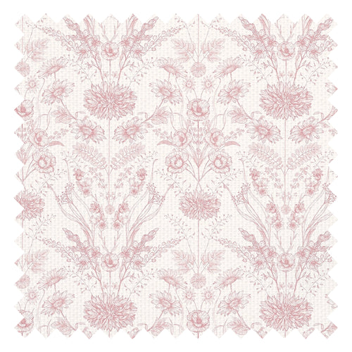 Grace Fabric in Dusky Pink on Cream