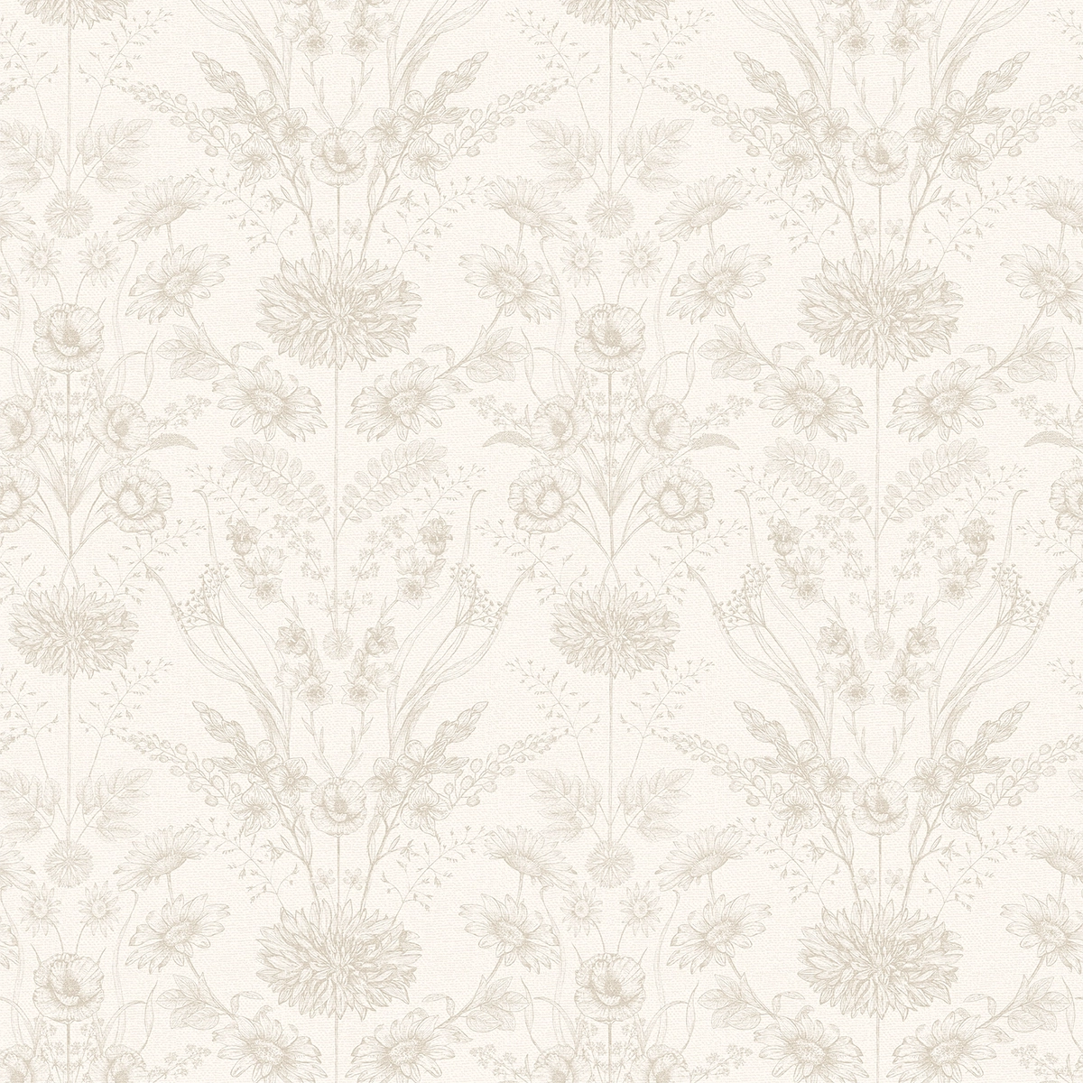Grace Wallpaper in Stone on Windsor Cream