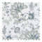 Grand Embroidery Fabric in Mint and Teal