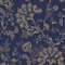 Grand Embroidery Wallpaper in Navy