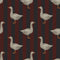 Guard Goose Wallpaper in Garnet and Oxford Blue