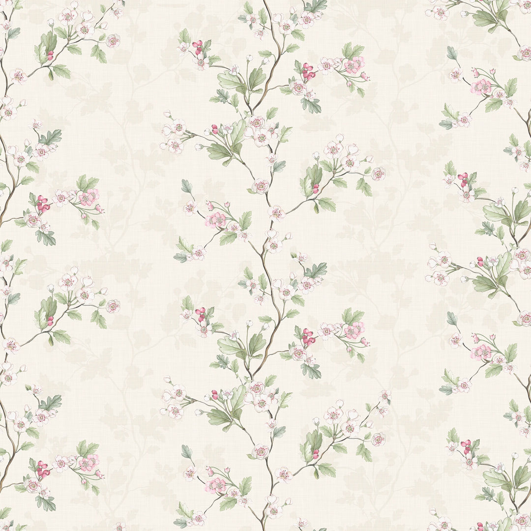 Sample of Hawthorn Stripe Wallpaper in Cream