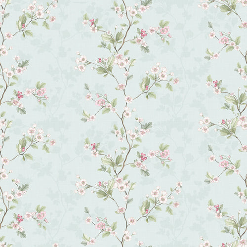 Hawthorn Stripe Wallpaper in Duck Egg