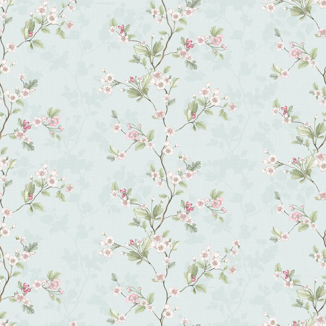 Sample of Hawthorn Stripe Wallpaper Duck Egg