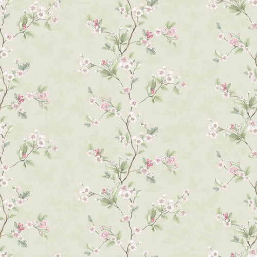 Sample of Hawthorn Stripe Wallpaper in Sage
