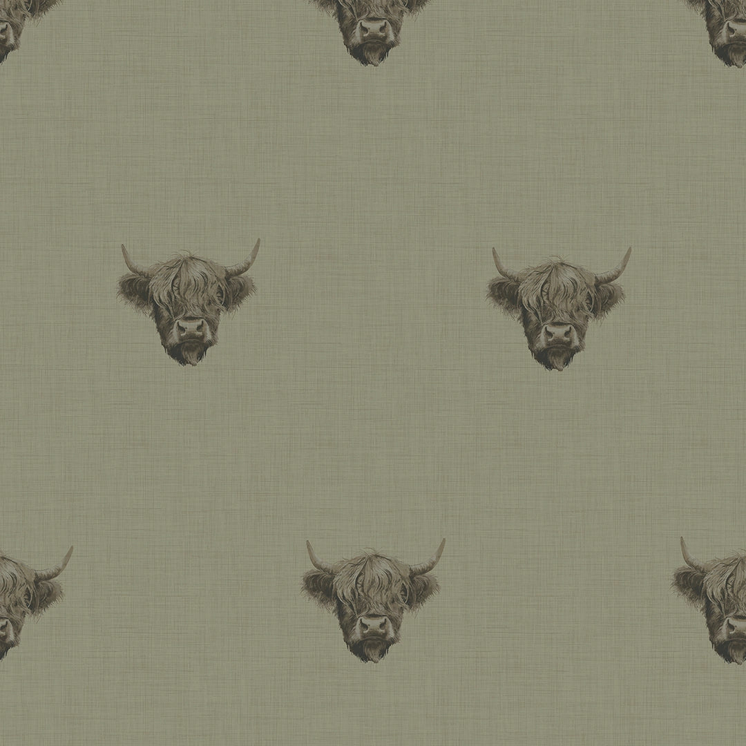 Sample of Heilan Coo Wallpaper in Warm Grey