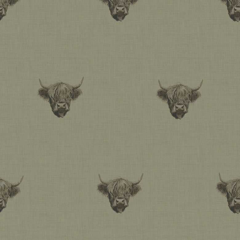 Sample of Heilan Coo Wallpaper in Warm Grey