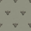 Heilan Coo Wallpaper in Warm Grey