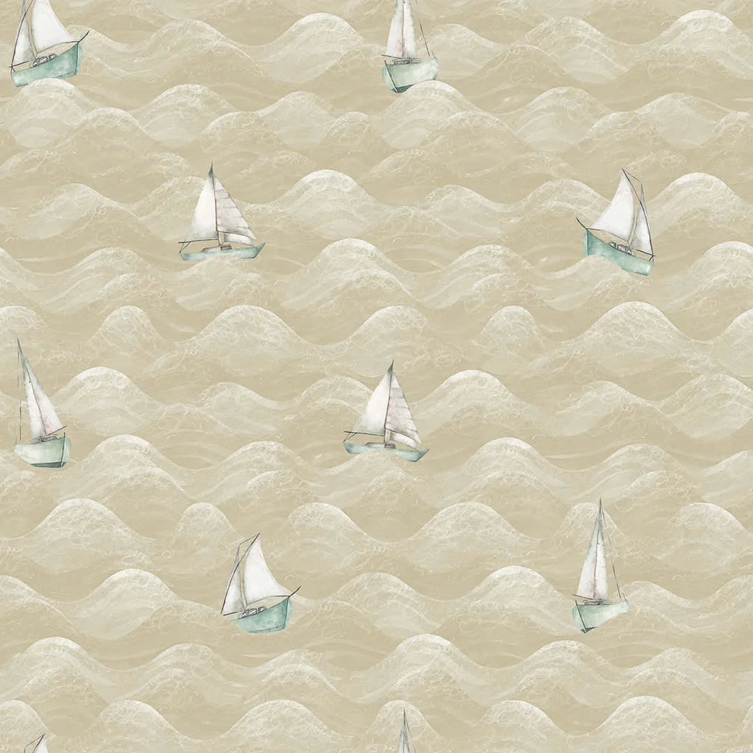 Sample of High Tide Wallpaper in Sand