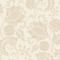 Jacobean Bloom Wallpaper in Latte on Warm Cream