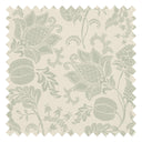 Jacobean Bloom Fabric in Sage on Biscuit