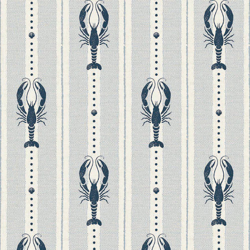 Jersey Lobster Wallpaper in Classic Navy