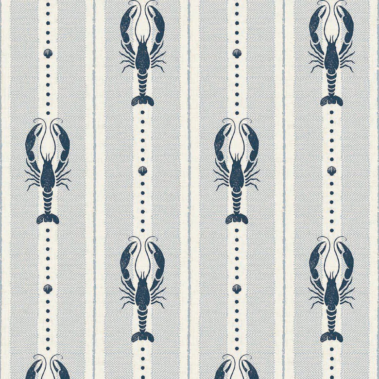 Jersey Lobster Wallpaper in Classic Navy
