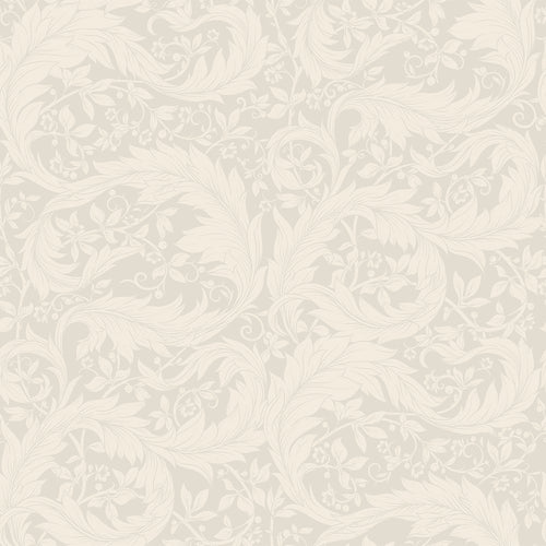 Enchanted Leaf Wallpaper in Vintage Cream