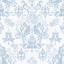 Bridgerton Damask Wallpaper in Wedgwood Blue