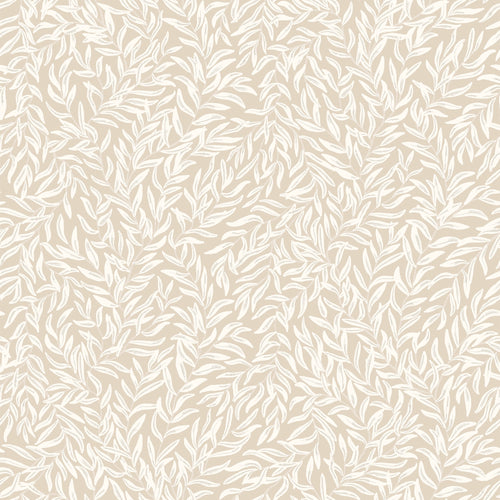 Sample of Whimsical Willow Wallpaper in Cream on Stone
