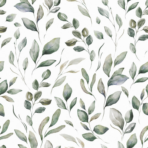Sample of Fallen Foliage Wallpaper in Rustic Greens
