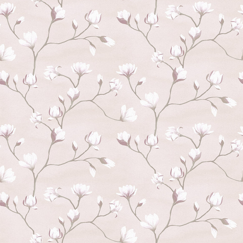 Sample of Sweet Magnolia Wallpaper in Barely Blush
