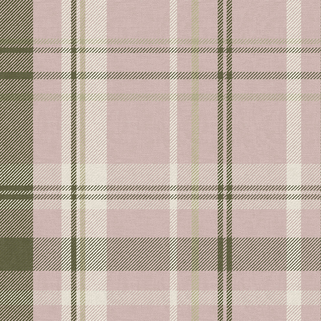 Pink & Grey Tropical Design with Exclusive Neon Green Tartan Style