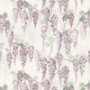 Wisteria Lane Wallpaper in Shades of Lavender and Linen Cream