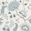 Beaumont Wallpaper in Shades of Blue and Ecru
