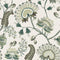 **Sample** Beaumont Wallpaper in Olive and Sage Green on Ecru (50cm x 50cm)