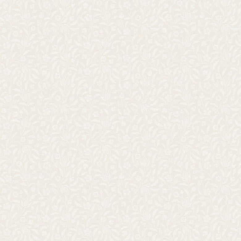 Beaumont Plain Wallpaper in Ecru