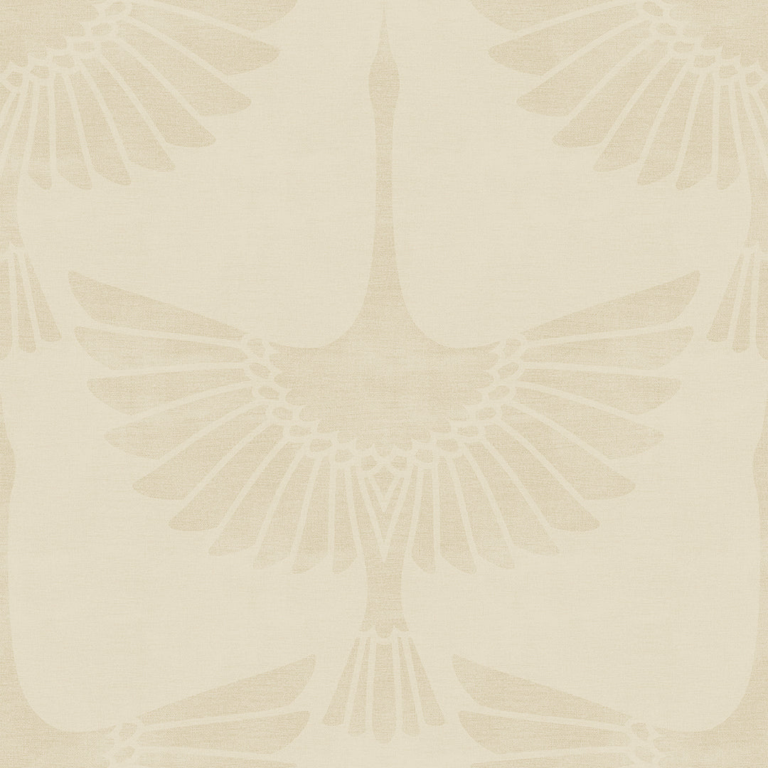 Sample of The Orient Wallpaper in Vintage Cream