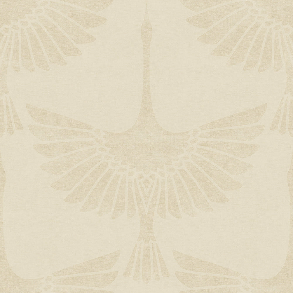 The Orient Wallpaper in Vintage Cream