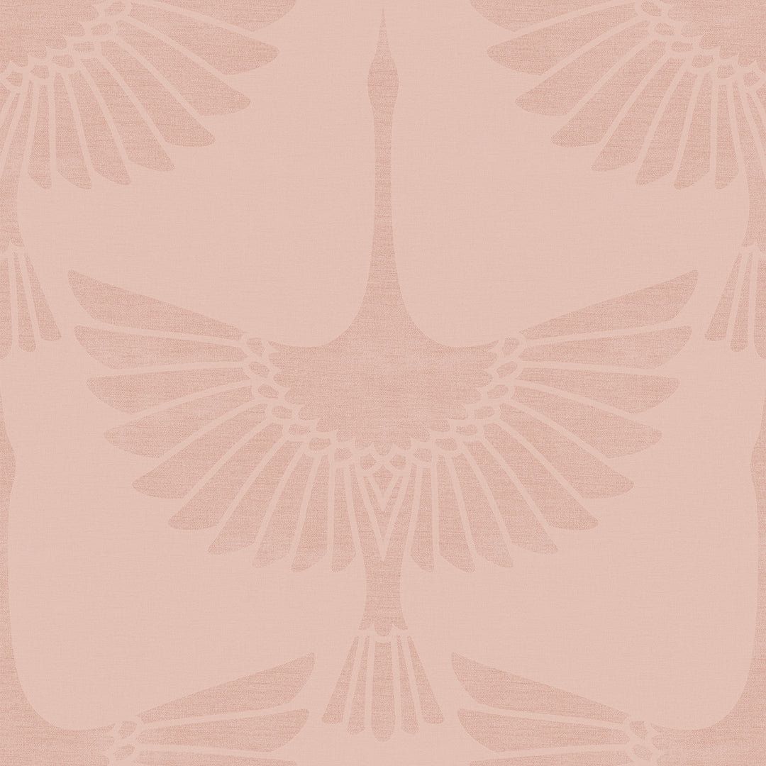 Sample of The Orient Wallpaper in Dusty Pink