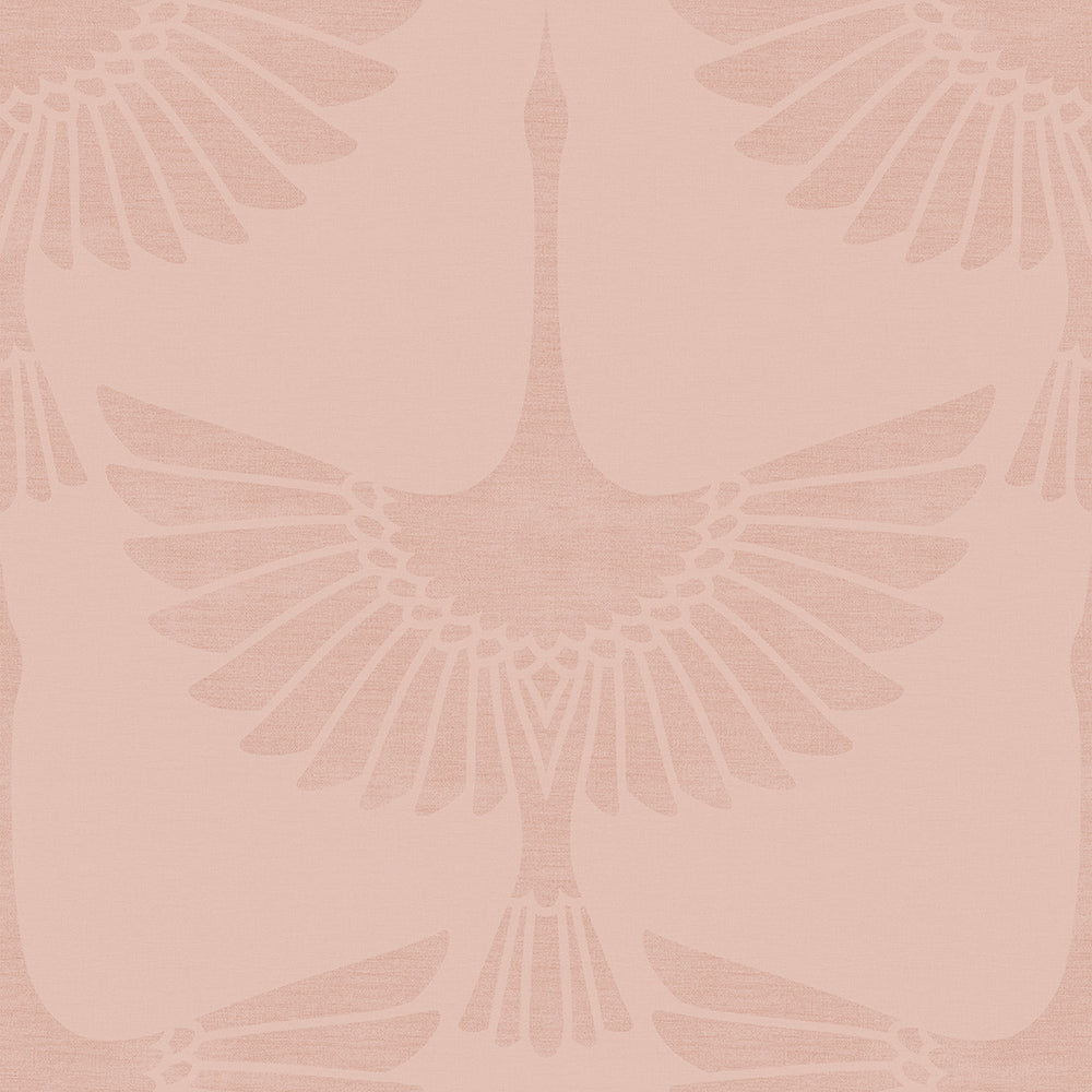 The Orient Wallpaper in Dusty Pink