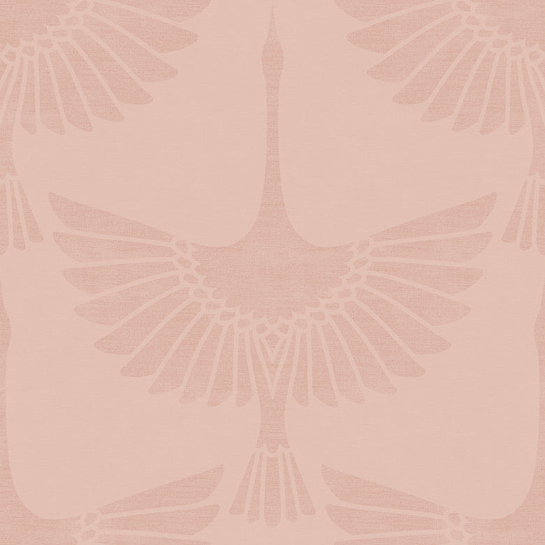 The Orient Wallpaper in Dusty Pink