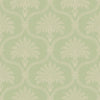 Massena Palace Wallpaper in Olive and Vintage Cream