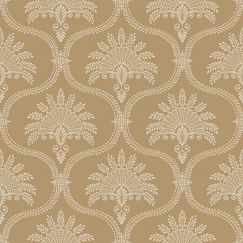 Massena Palace Wallpaper in Gold and Vintage Cream
