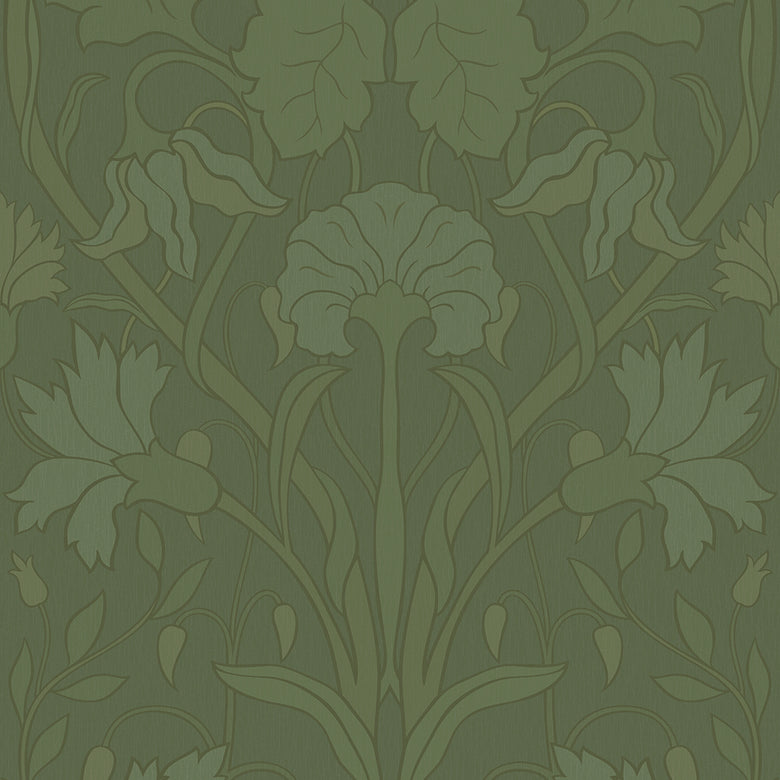 Parisienne Wallpaper in Shades of Olive