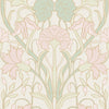 Parisienne Wallpaper in Pastel Hues on Pearl White