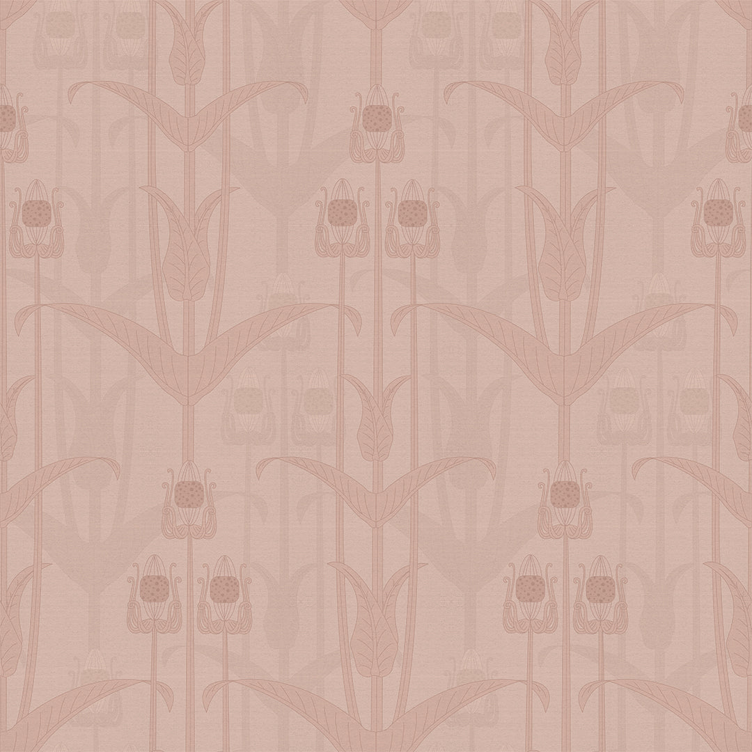 Sample of Mackintosh Wallpaper in Dusty Pink