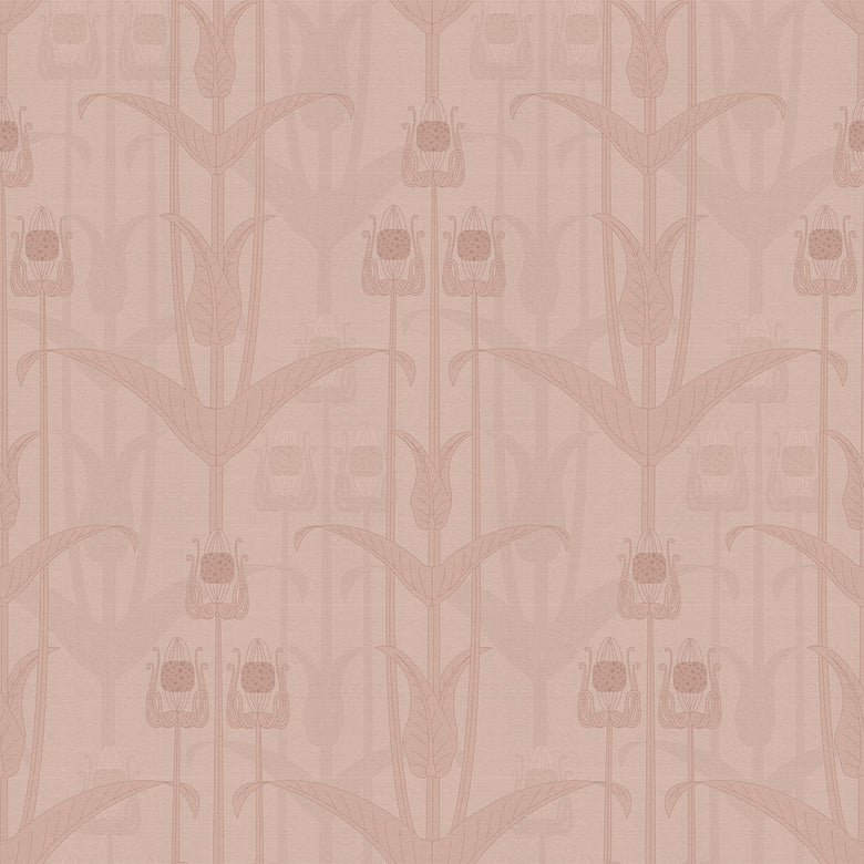 Sample of Mackintosh Wallpaper in Dusty Pink
