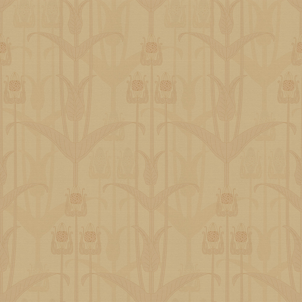 Mackintosh Wallpaper in Ochre