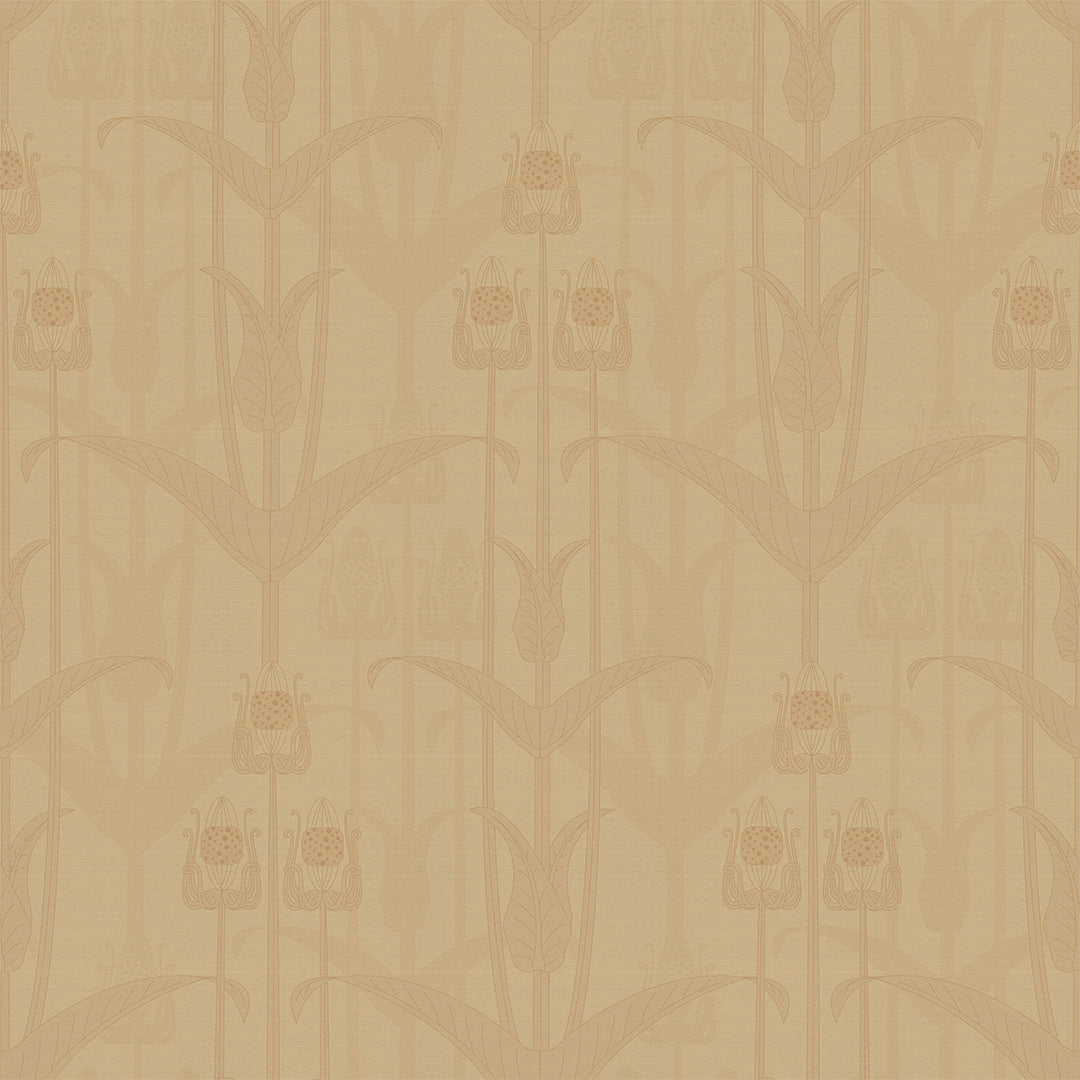 Mackintosh Wallpaper in Ochre