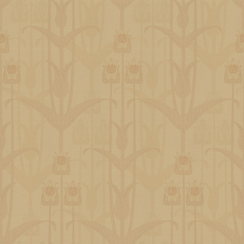 Mackintosh Wallpaper in Ochre