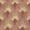 Soleil Wallpaper in Russet Red and Gold