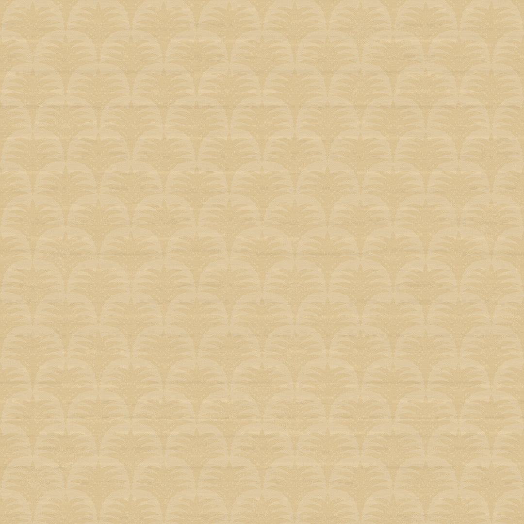 Sample of Nouveau Palm Wallpaper in Ochre