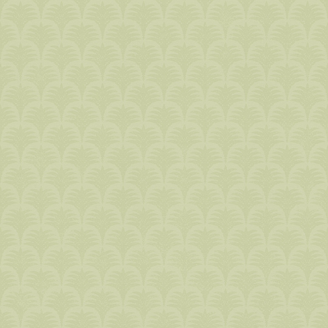 Sample of Nouveau Palm Wallpaper in Olive