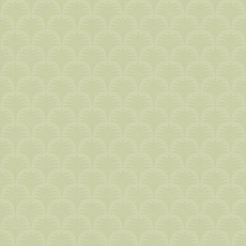 Sample of Nouveau Palm Wallpaper in Olive