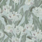 **Sample** Monet Wallpaper in Olive and Nettle Green on Mineral