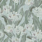 Monet Wallpaper in Olive and Nettle Green on Mineral
