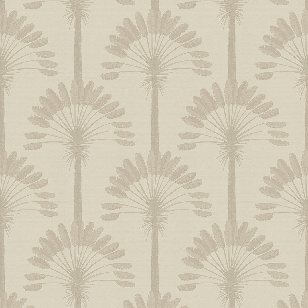 Palmette Wallpaper in Vintage Cream